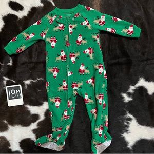 Santa Carters- Footies fleece